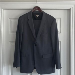 Merona 2 Piece Charcoal Grey Slim Fit Suit